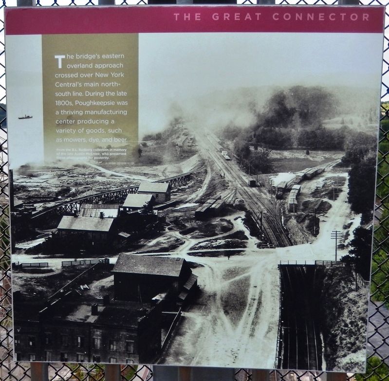 Poughkeepsie Railroad Bridge: Eastern Overland Approach Marker image. Click for full size.