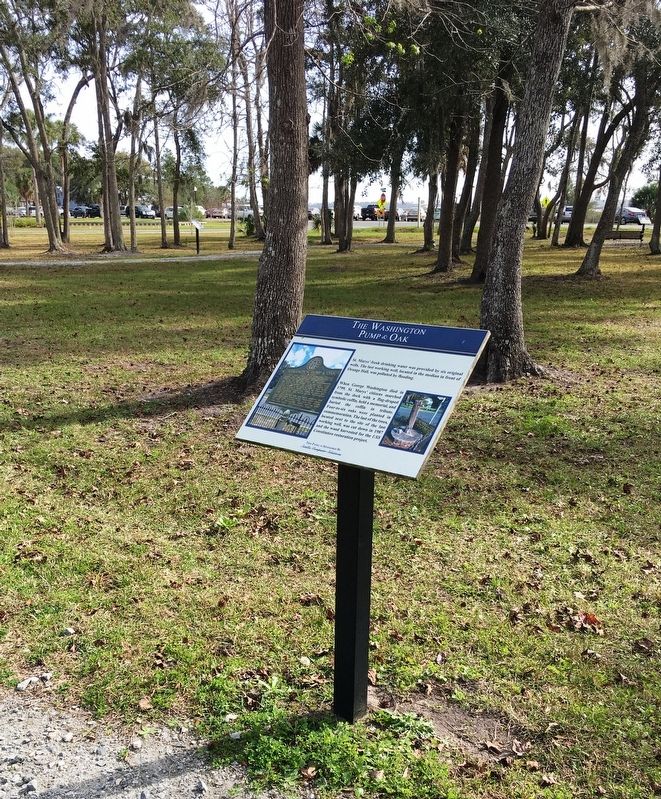 The Washington Pump & Oak Marker. Click for full size. The Washington Pump & Oak Marker image. Click for full size.