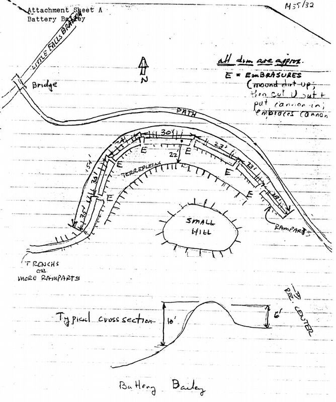 Sketch Map of Battery Bailey image. Click for full size.