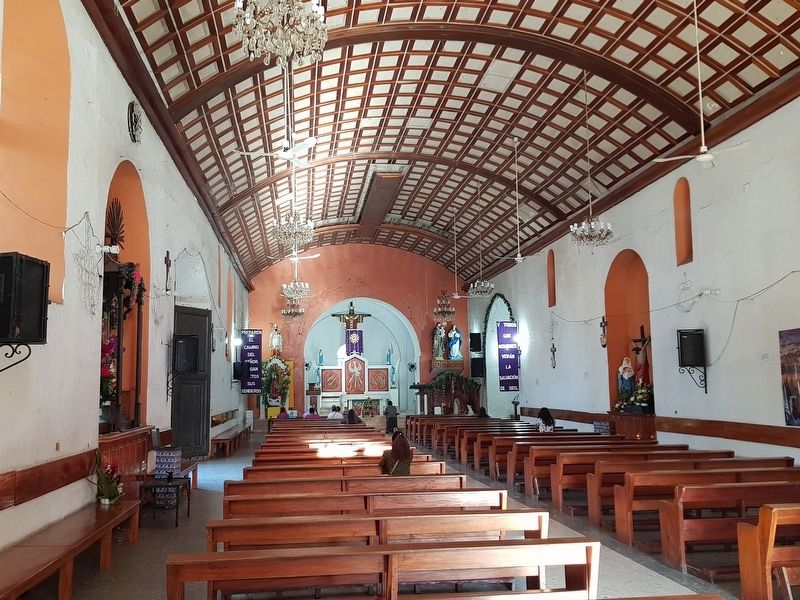 An interior view of the San Agust�n Catholic Church image. Click for full size.