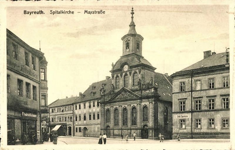 <i>Bayreuth. Spitalkirche - Maxstrasse</i> image. Click for full size.