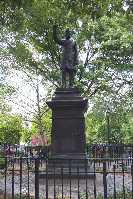 Samuel S. Cox monument. Click for full size. Samuel S. Cox monument image. Click for full size.