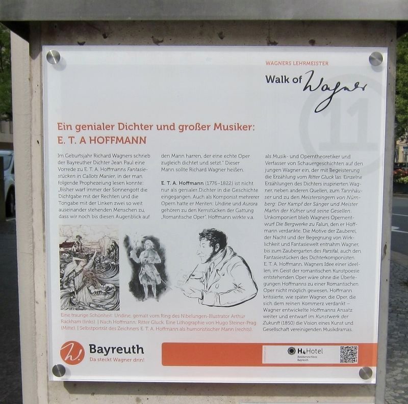 E.T.A. Hoffman: Ein genialer Dichter und grosser Musiker / A genius poet and great musician Marker image. Click for full size.