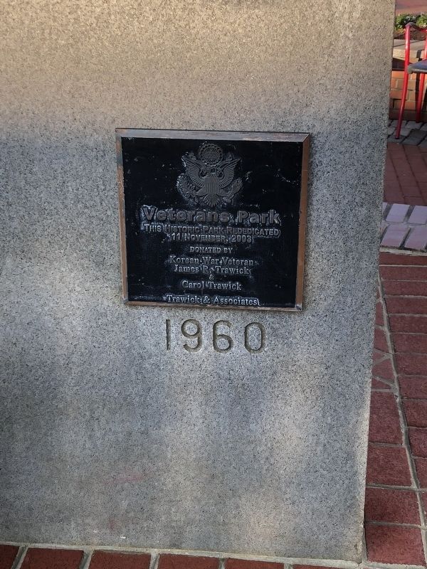 Close-up of rededication plaque. Click for full size. Close-up of rededication plaque image. Click for full size.