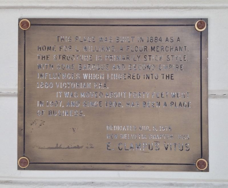 Williams House Marker. Click for full size. Williams House Marker image. Click for full size.