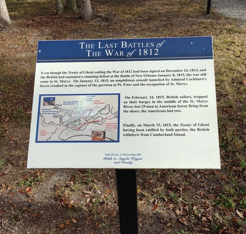 The Last Battles of The War of 1812 Marker image. Click for full size.