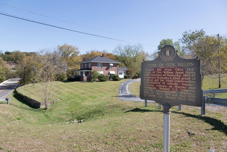 Governor Fields Home and Marker image. Click for full size.