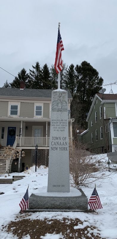 Town of Canaan War Memorial. Click for full size. Town of Canaan War Memorial image. Click for full size.