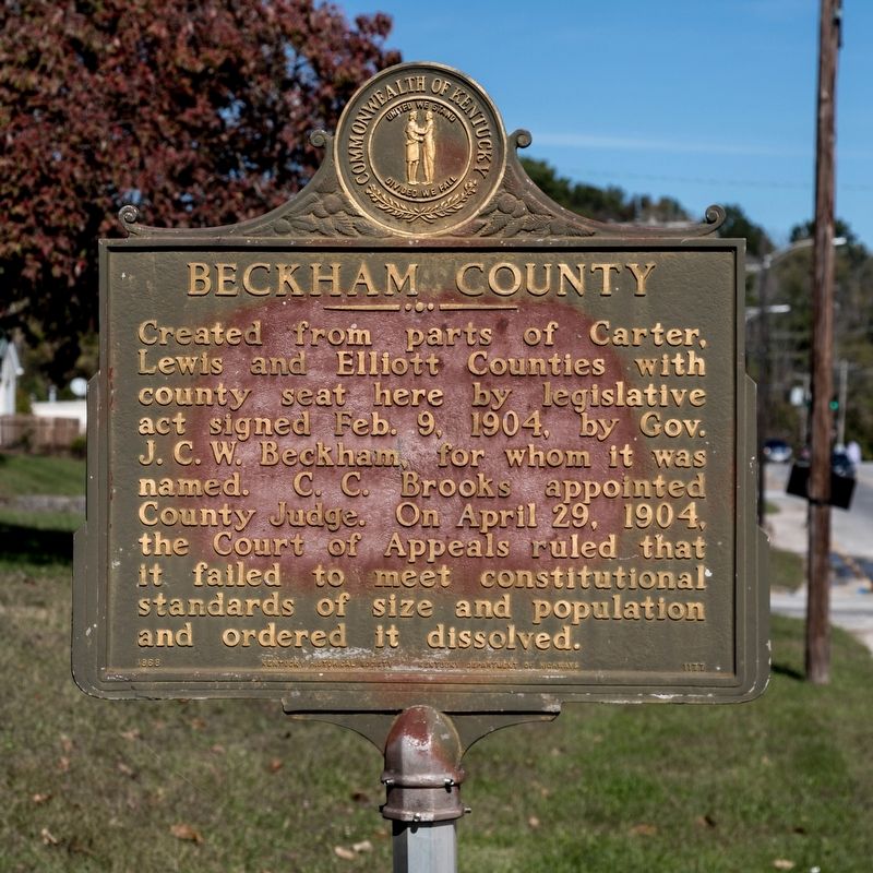Beckham County Marker image. Click for full size.