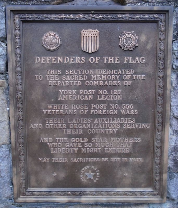 Defenders of the Flag Marker image. Click for full size.