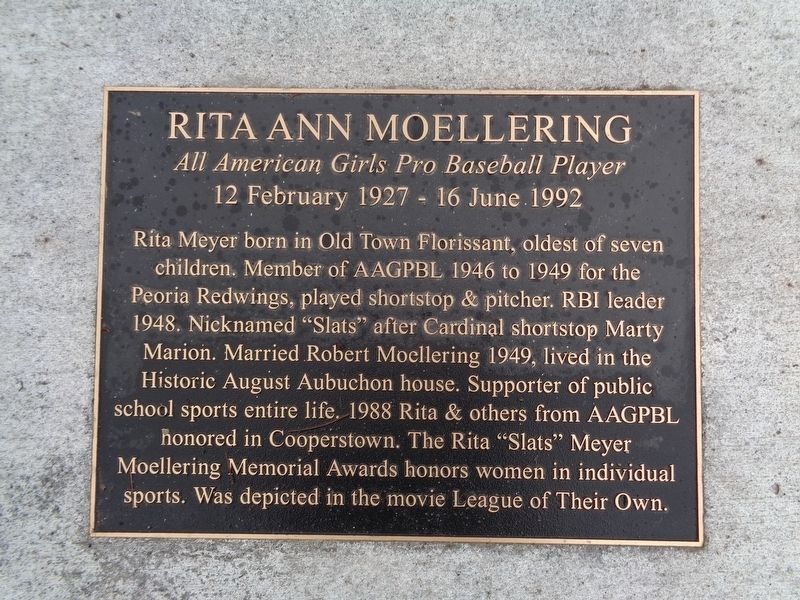 Rita Ann Moellering Marker. Click for full size. Rita Ann Moellering Marker image. Click for full size.