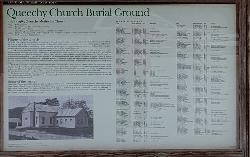 Queechy Church Burial Ground Marker image. Click for full size.