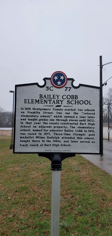 Bailey Cobb Elementary School Marker image. Click for full size.