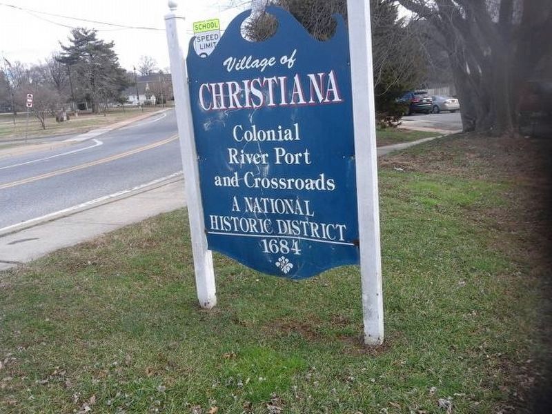 Village of Christiana Marker image. Click for full size.