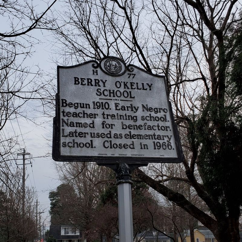Berry O'Kelly School Marker image. Click for full size.