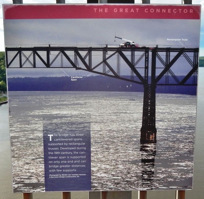 Poughkeepsie Railroad Bridge Cantilevered Spans Marker image. Click for full size.