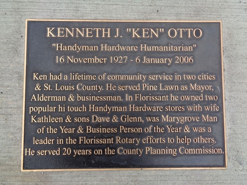Kenneth J. "Ken" Otto Marker image. Click for full size.