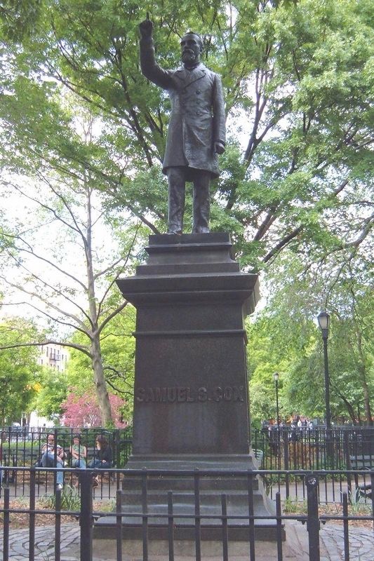 Samuel Sullivan Cox statue image. Click for full size.