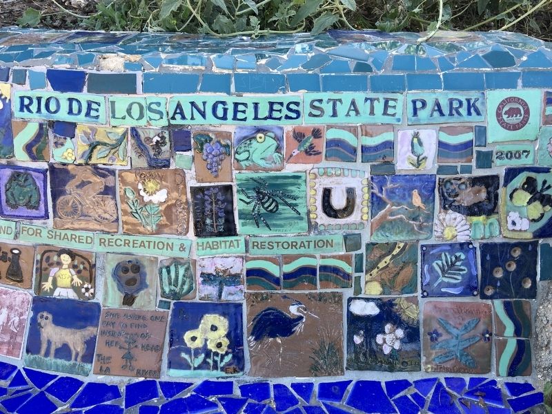 Rio de Los Angeles State Park Marker image. Click for full size.