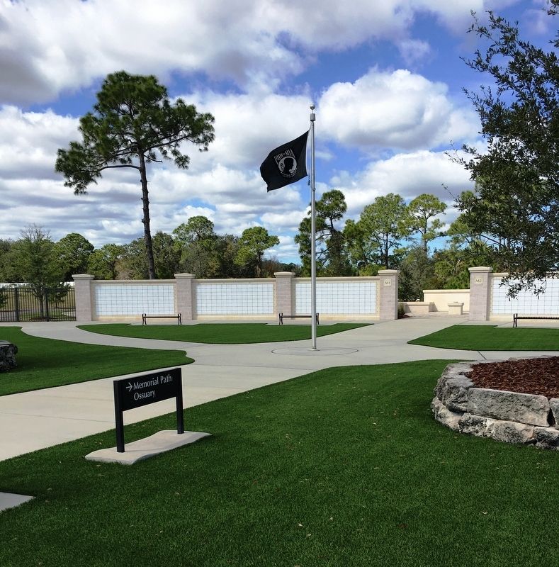 Memorial Path located within the Cape Canaveral National Cemetery image. Click for full size.