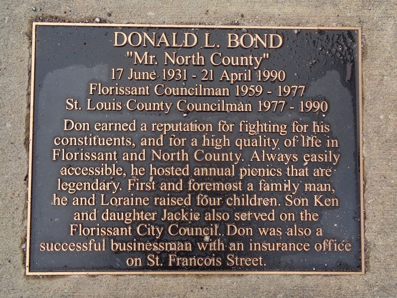 Donald L. Bond Marker image. Click for full size.