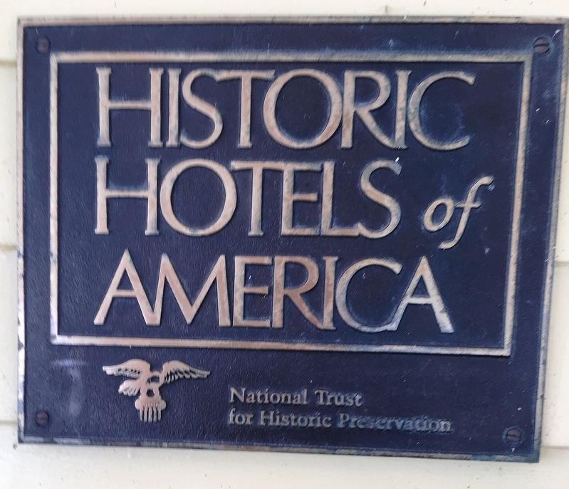 Historic Hotels of America Plaque image. Click for full size.