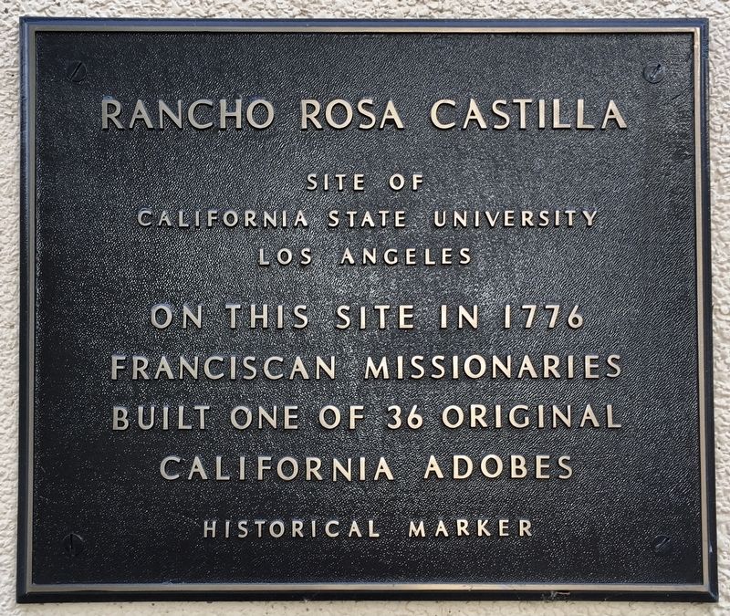 Rancho Rosa Castilla Marker image. Click for full size.