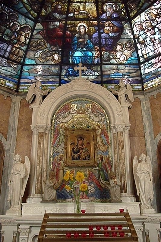 Most Holy Redeemer Church side altar image. Click for full size.