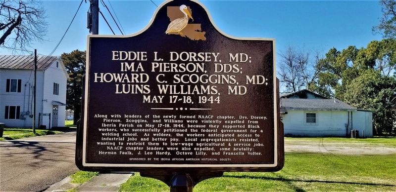 Eddie L. Dorsey, MD; Ima Pierson, DDS; Howard C. Scoggins, MD; Luins Williams, MD Marker image. Click for full size.