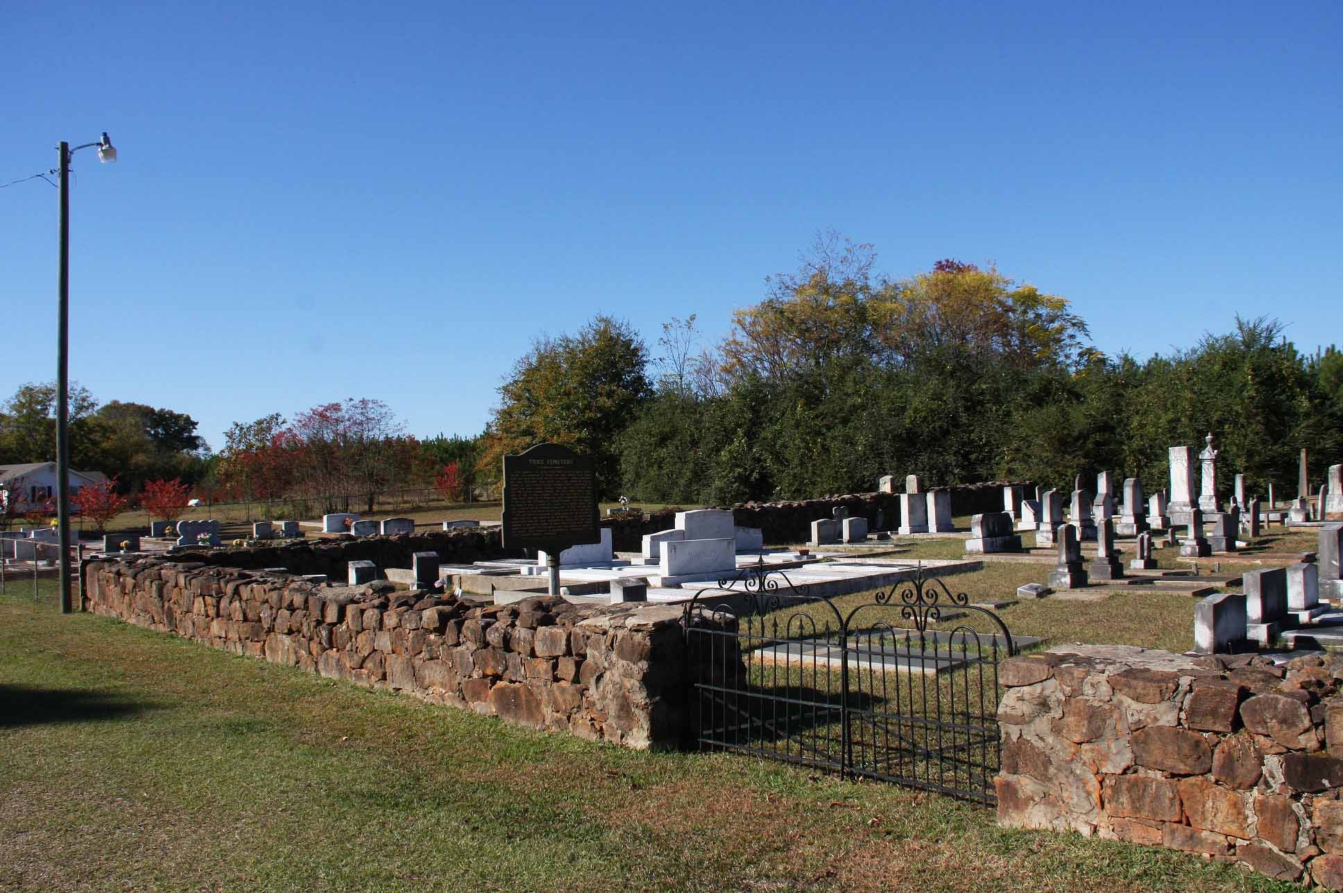 Trice Cemetery and Marker
