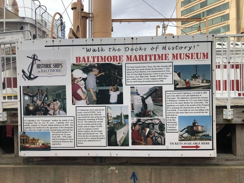 Historic Ships in Baltimore Marker image. Click for full size.