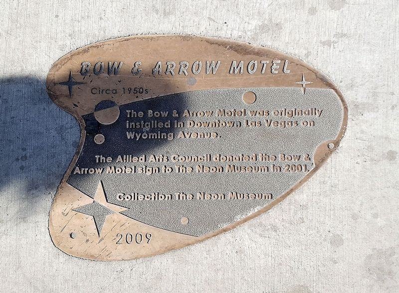 Bow & Arrow Motel Marker image. Click for full size.