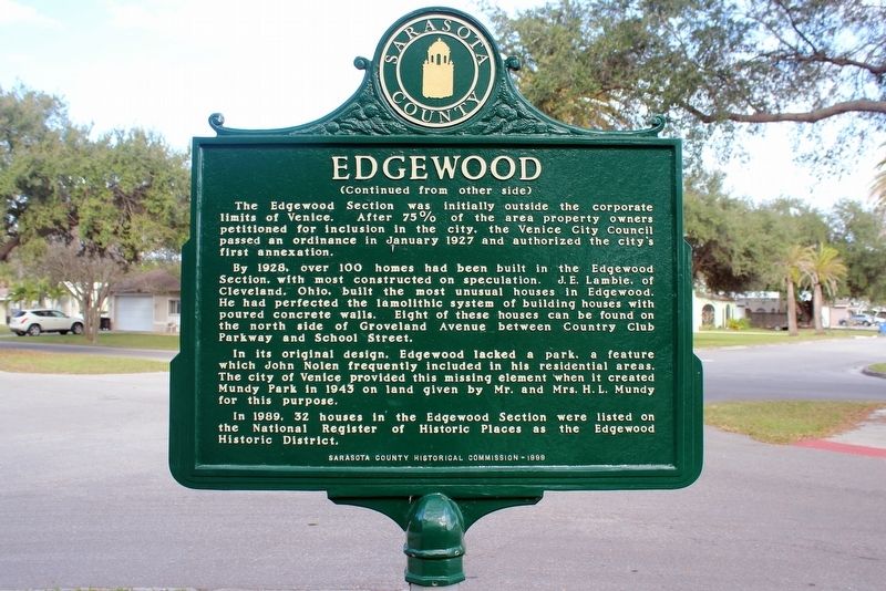 Edgewood Marker Side 2 image. Click for full size.