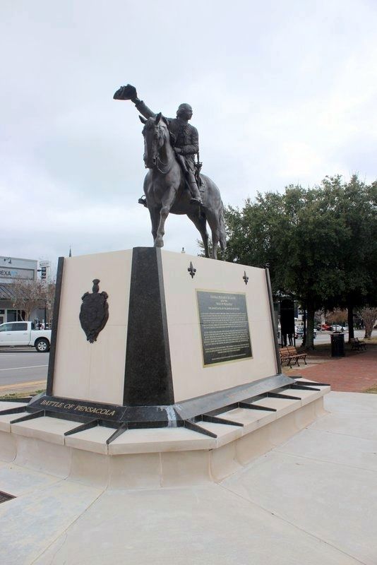General Bernardo de Gálvez and the "Siege of Pensacola" Marker image. Click for full size.
