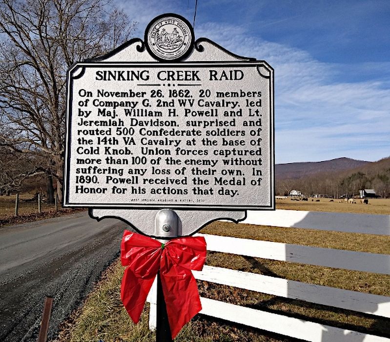 Sinking Creek Raid Marker image. Click for full size.