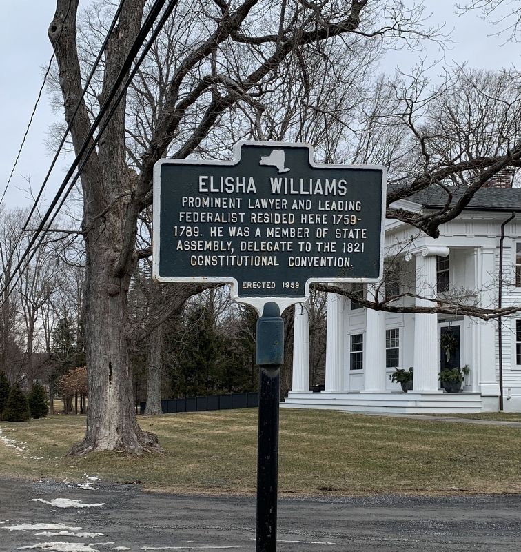 Elisha Williams Marker image. Click for full size.