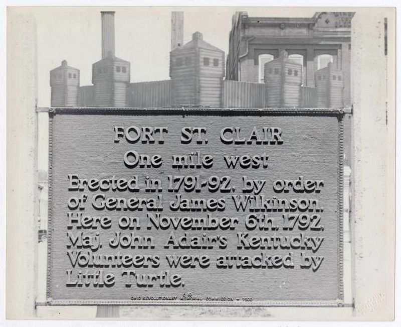 Fort St. Clair Marker image. Click for full size.