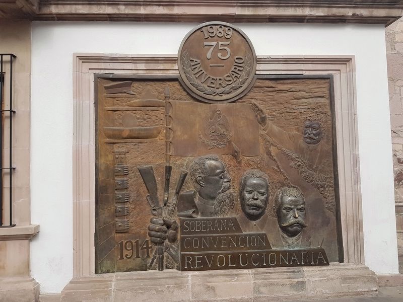 A nearby 1989 marker for the 75th Anniversary of the Sovereign Revolutionary Convention image. Click for full size.