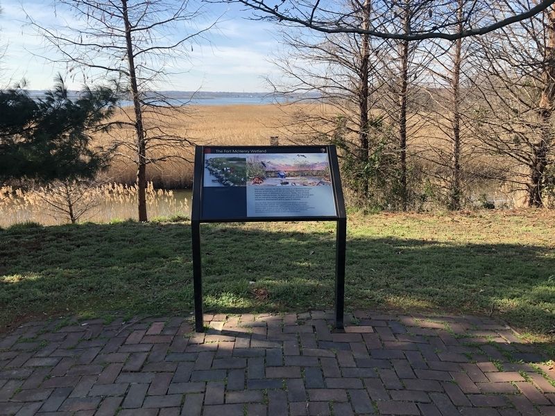 The Fort McHenry Wetland Marker image. Click for full size.
