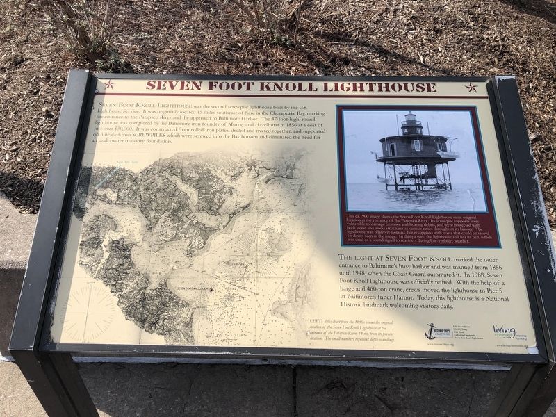 Seven Foot Knoll Lighthouse Marker image. Click for full size.