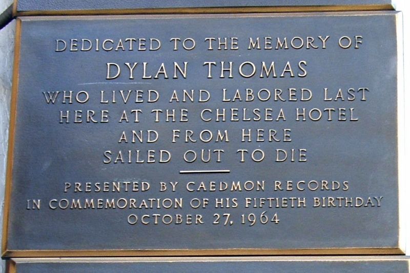 Dylan Thomas Marker image. Click for full size.