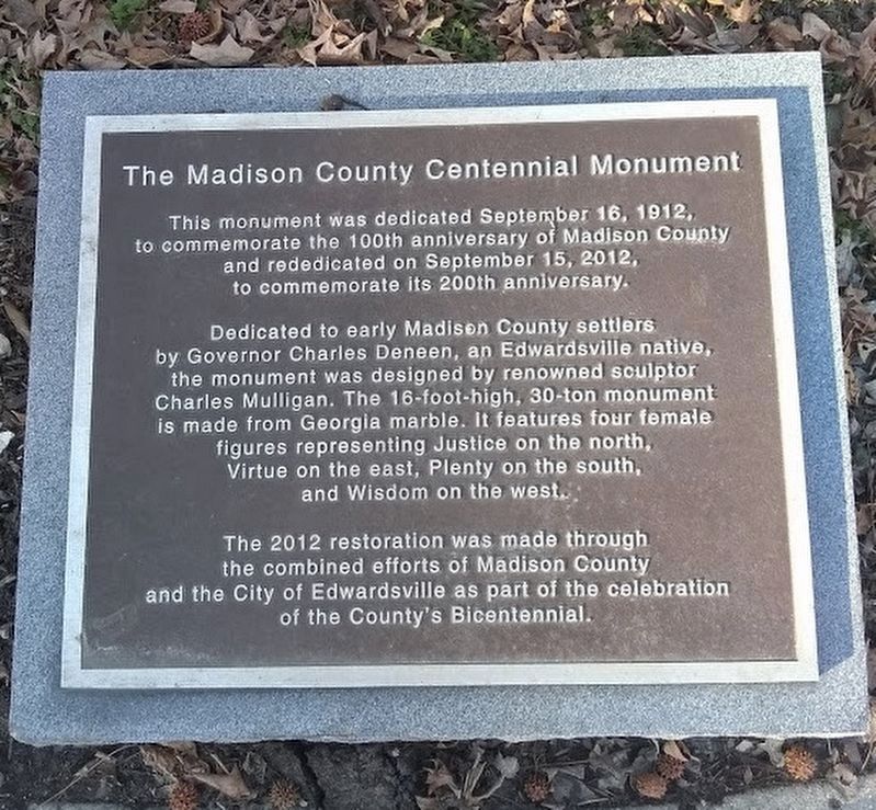 The Madison County Centennial Monument image. Click for full size.