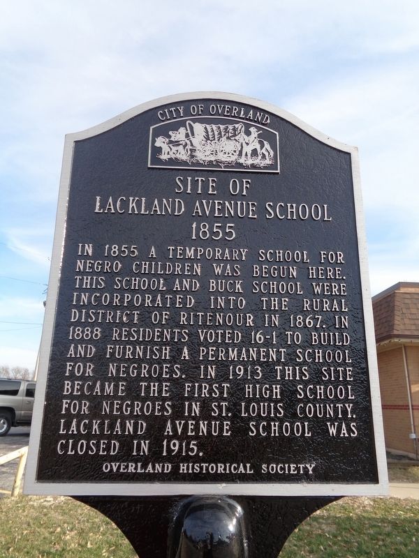 Site of Lackland Avenue School Marker image. Click for full size.