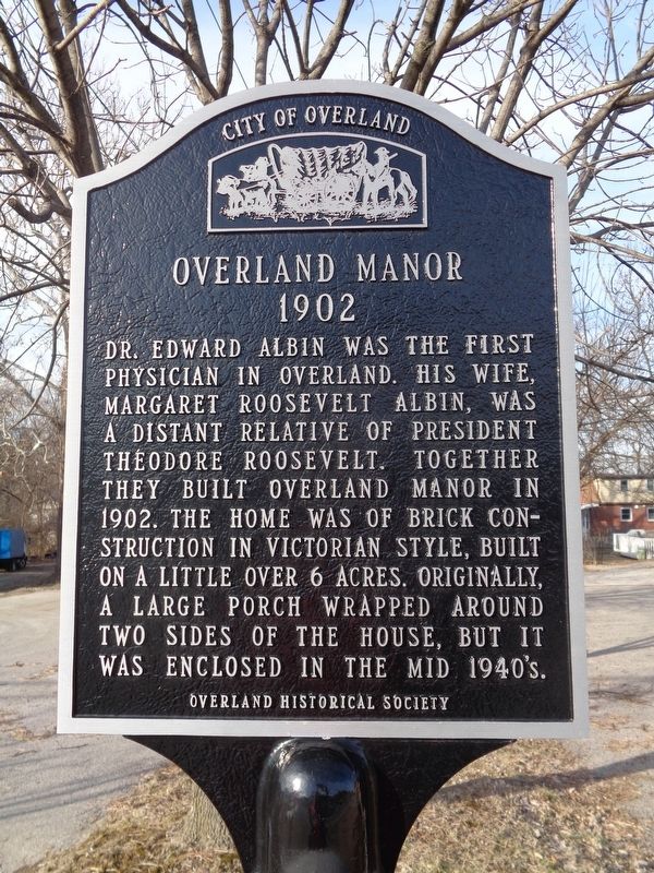 Overland Manor Marker image. Click for full size.