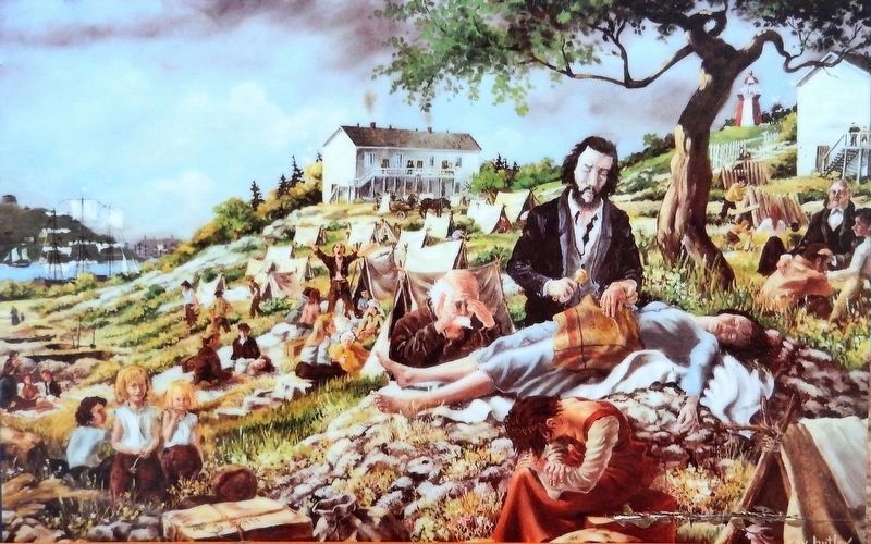 Marker detail: The Great Potato Famine image. Click for full size.