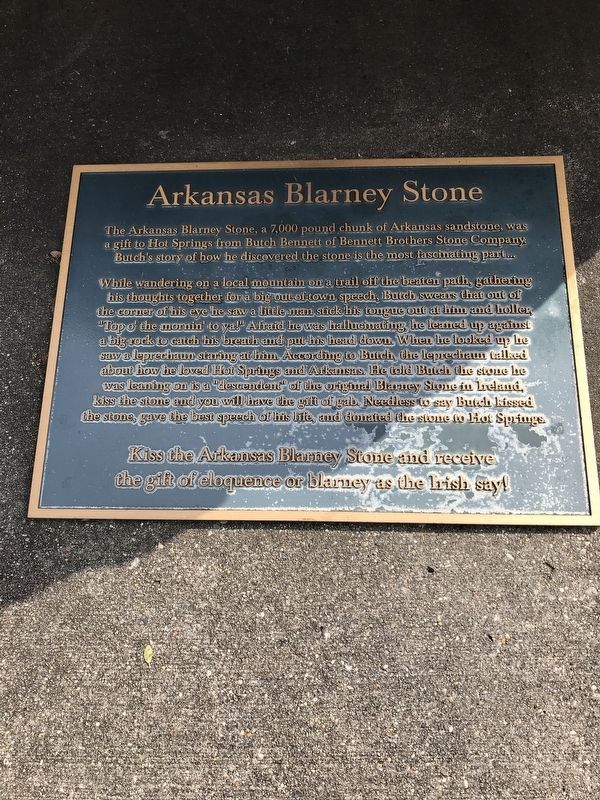 Arkansas Blarney Stone Marker image. Click for full size.