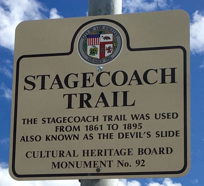 Stagecoach Trail Marker image. Click for full size.
