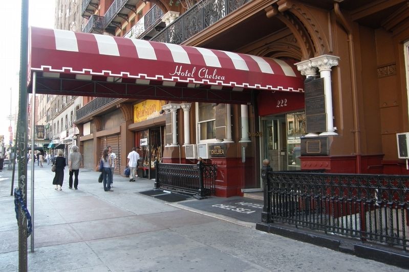 Hotel Chelsea entrance image. Click for full size.