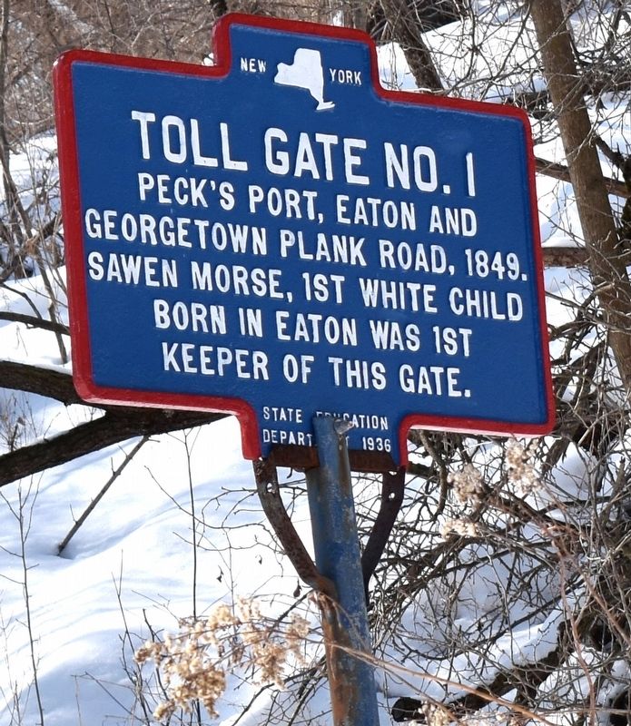Toll Gate No. 1 Marker image. Click for full size.