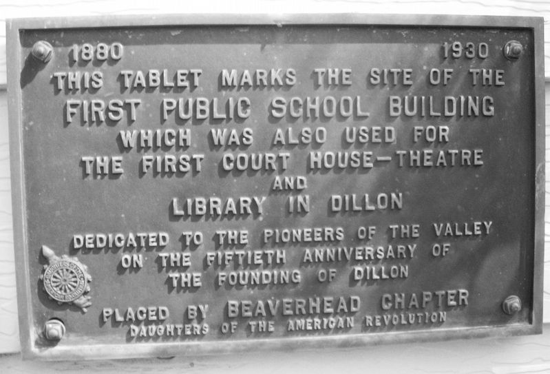 Dillon's Founding Marker image. Click for full size.